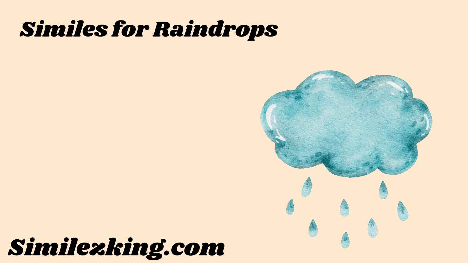Similes for Raindrops