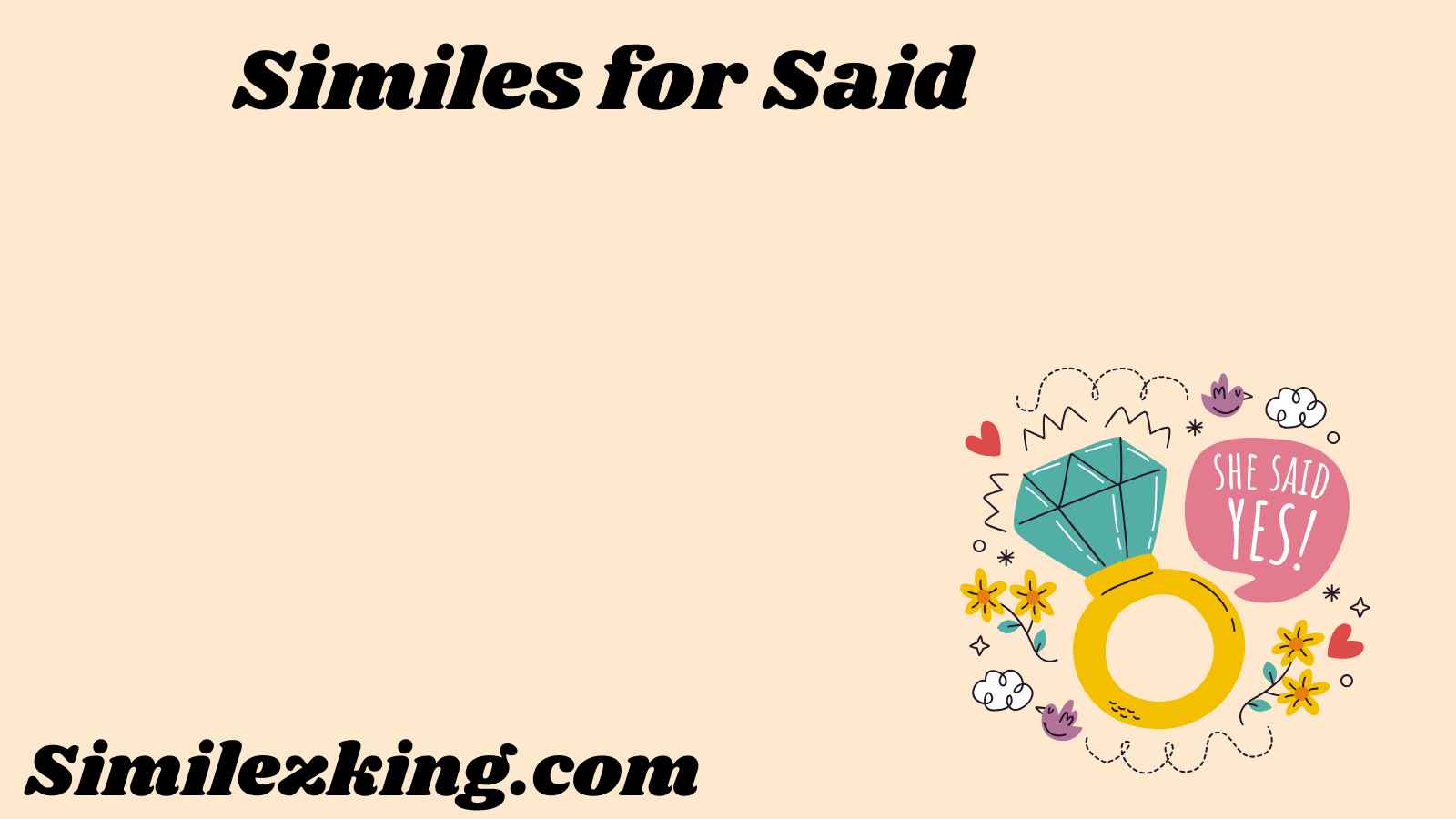 Similes for Said