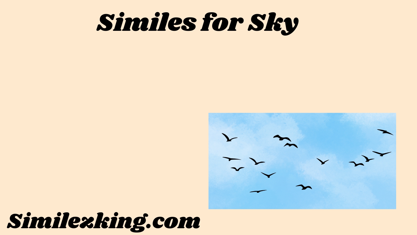 Similes for Sky
