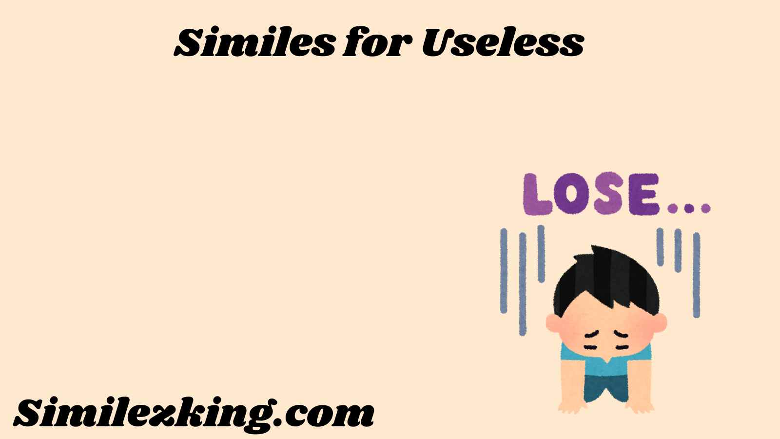 Similes for Useless
