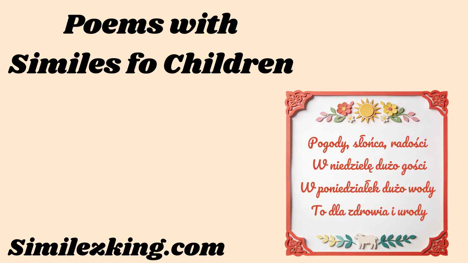 Poems with Similes for Children