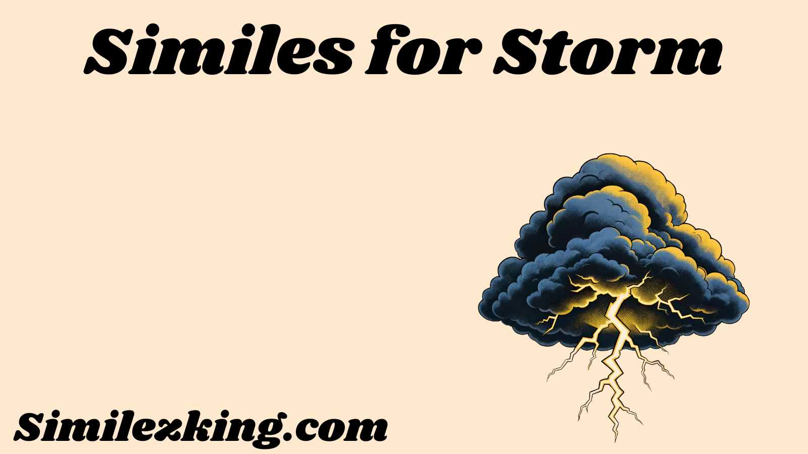 Similes for Storm